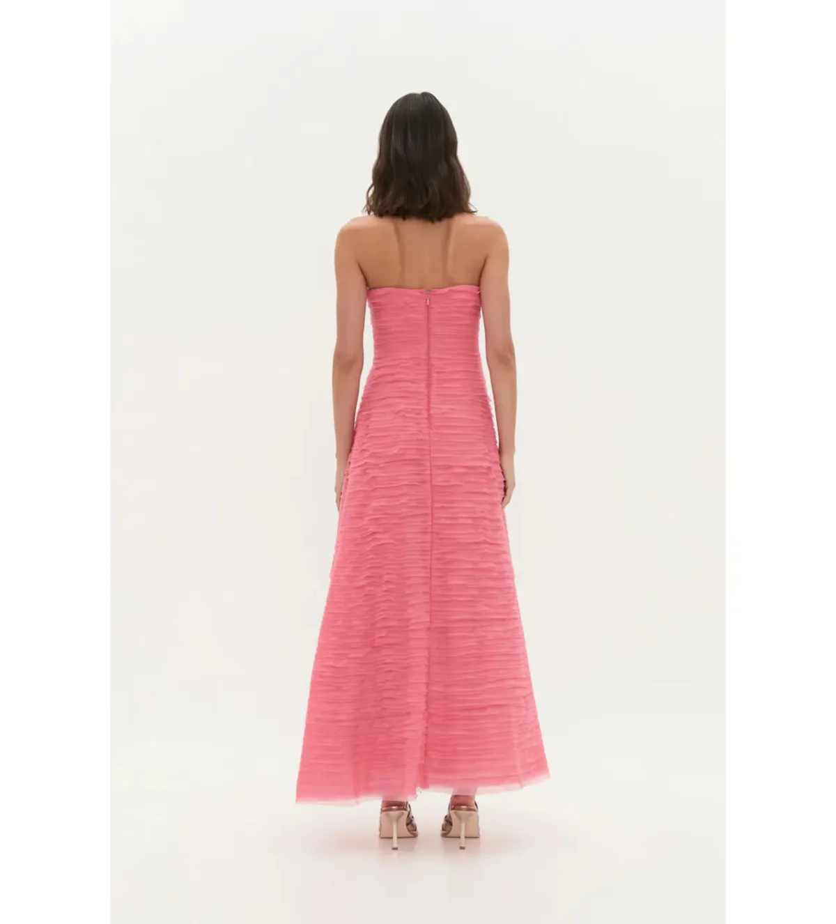 Aje Soundscape Maxi Dress in Guava Pink Size AU6 - Image 3
