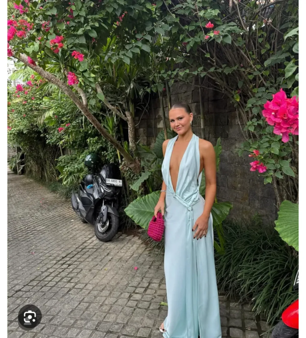 Misha The Harlow Satin Dress in Ice Blue Size XS/AU6 - Image 5