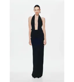 Misha Vanessa Jersey Maxi Dress in Black Size XXS/AU4 for rent on The Volte - image 1