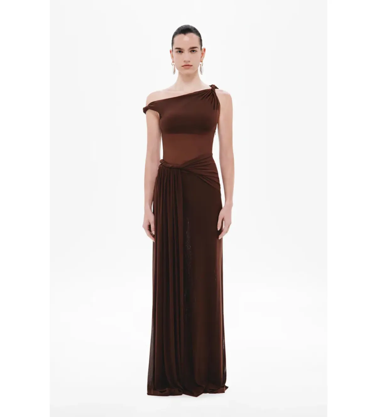 Misha Sisal Mesh Dress in Espresso Size XS/AU6 - Image 4