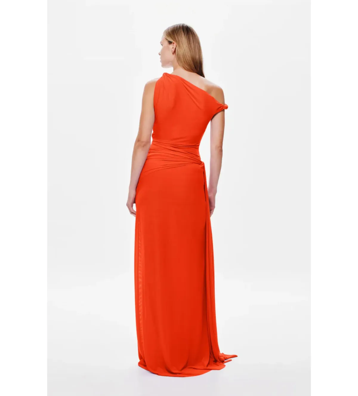 Misha Sisal Mesh Dress in Chilli Size M/AU10 - Image 2