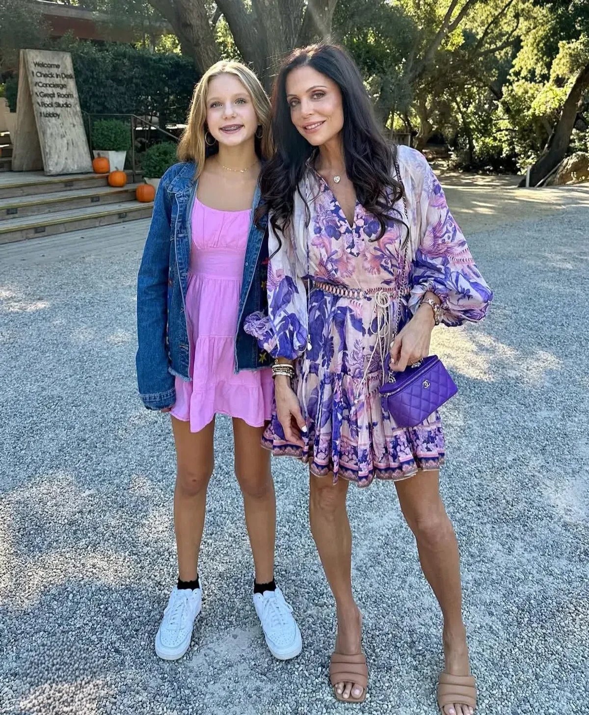 Zimmermann The Lyre Billow Mini Dress in Purple Palm Size 0 AU 8 - Image 2