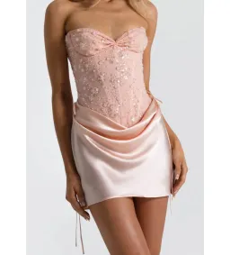 Natalie Rolt Verity Bustier Top in Pink Size 2/AU10 for rent on The Volte - image 1