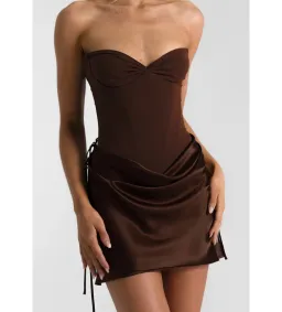 Natalie Rolt Verity Bustier Top in Espresso Size 0/AU6 for rent on The Volte - image 1