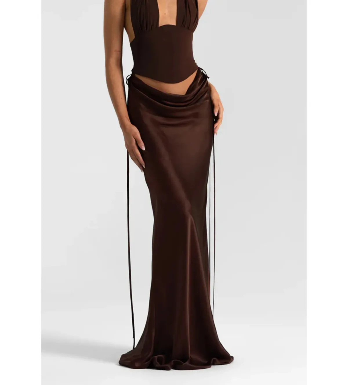 Natalie Rolt Evelyn Maxi Skirt in Espresso Size 1/AU8 - Image 1