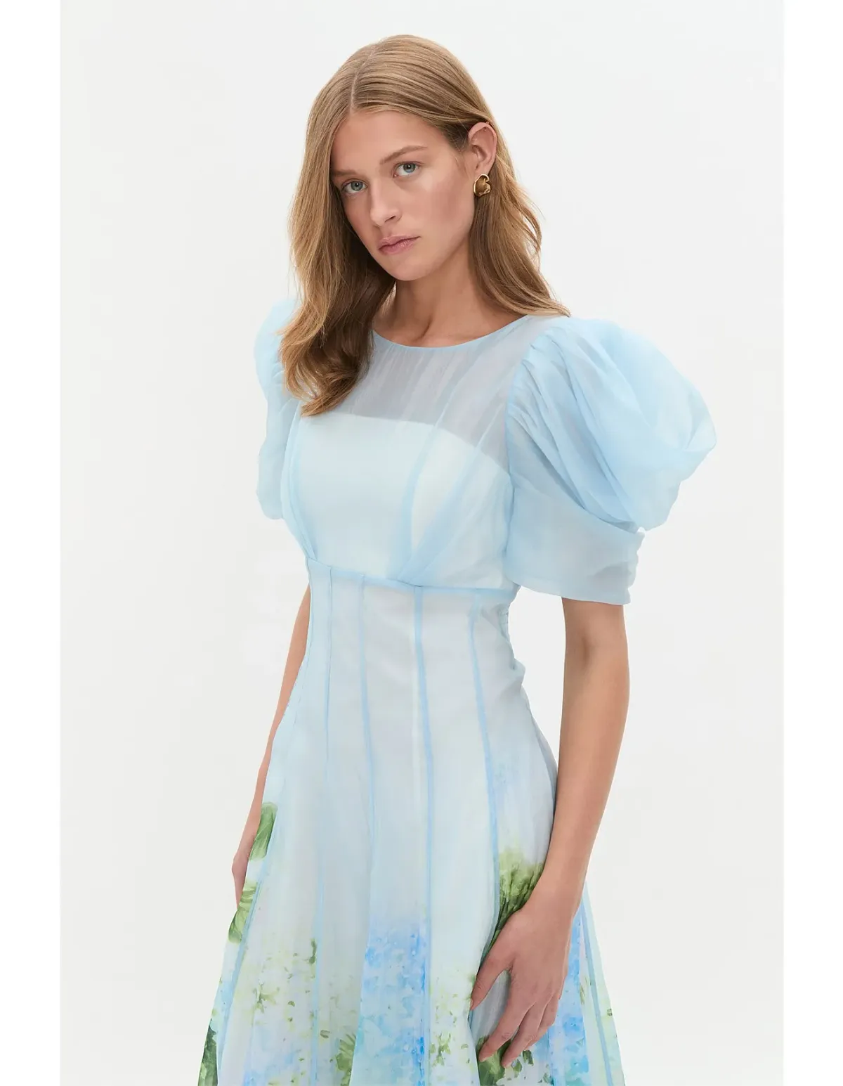 Aje Blue Hydrangea Dress Size 8 AU - Image 3