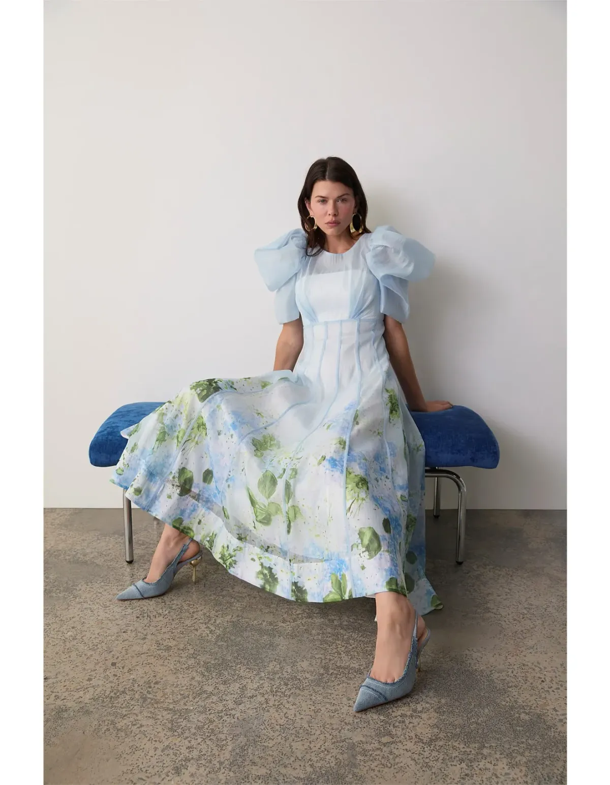 Aje Blue Hydrangea Dress Size 8 AU - Image 8