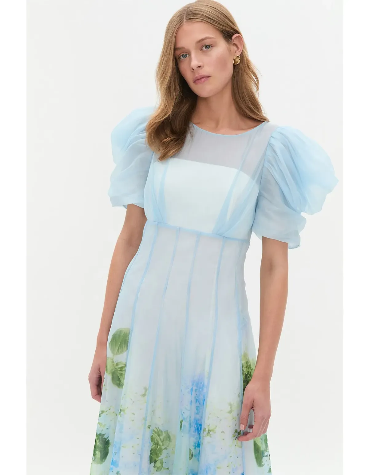 Aje Blue Hydrangea Dress Size 8 AU - Image 2