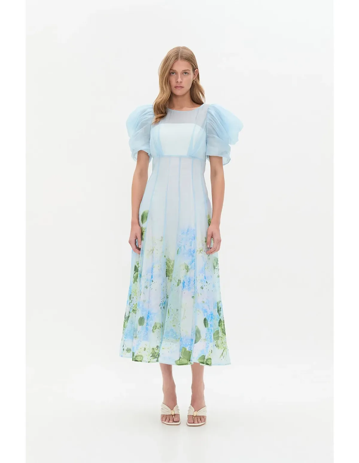 Aje Blue Hydrangea Dress Size 8 AU - Image 1