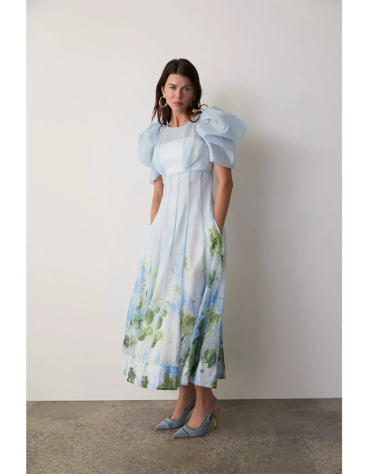 Aje Blue Hydrangea Dress Size 8 AU - Image 7