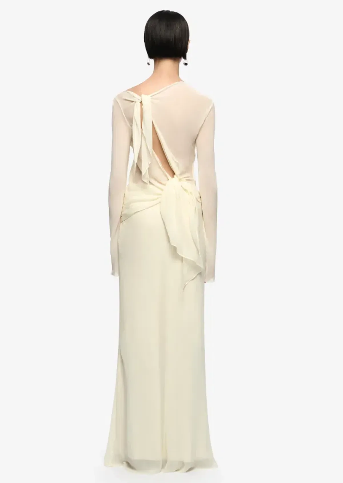 Bec & Bridge AMANDA LONG SLEEVE MAXI DRESS LEMON SORBET Size 6 - Image 2