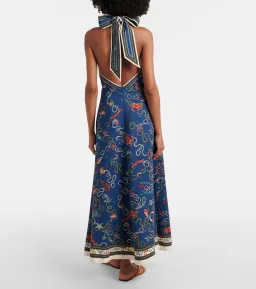 Alémais Cove printed halterneck maxi dress for rent on The Volte - image 2