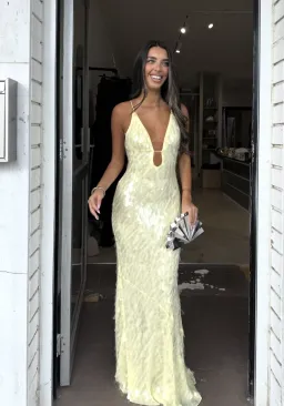 MISHA SAPPHIRE SEQUIN MAXI DRESS  for rent on The Volte - image 1
