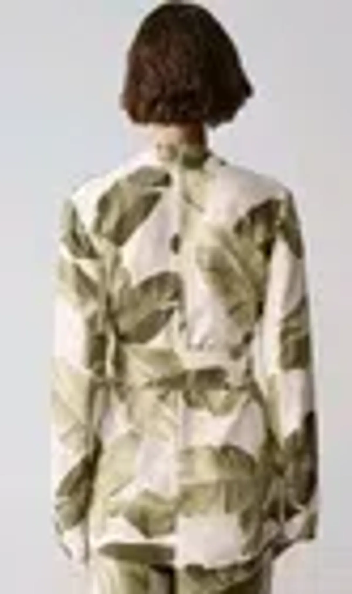 New TRENERY 2-Piece Suit, Palm Leaf Print Green & Pale Pink [10] Pants & Jacket 🩷 - Image 4