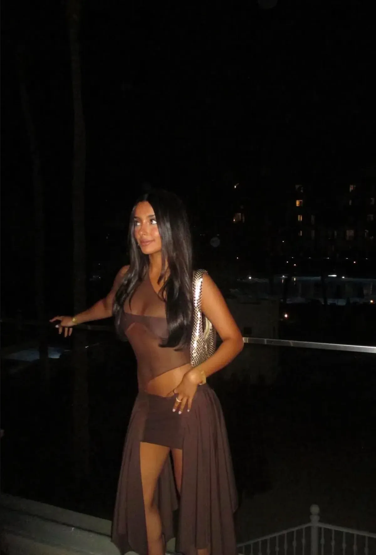 Revolve Tricot Mesh mini Dress size small - Image 1