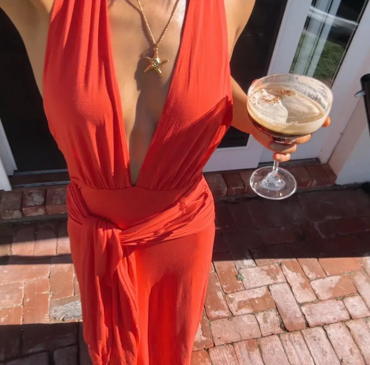 Kookai jasmine maxi dress red SIZE 8 - Image 2