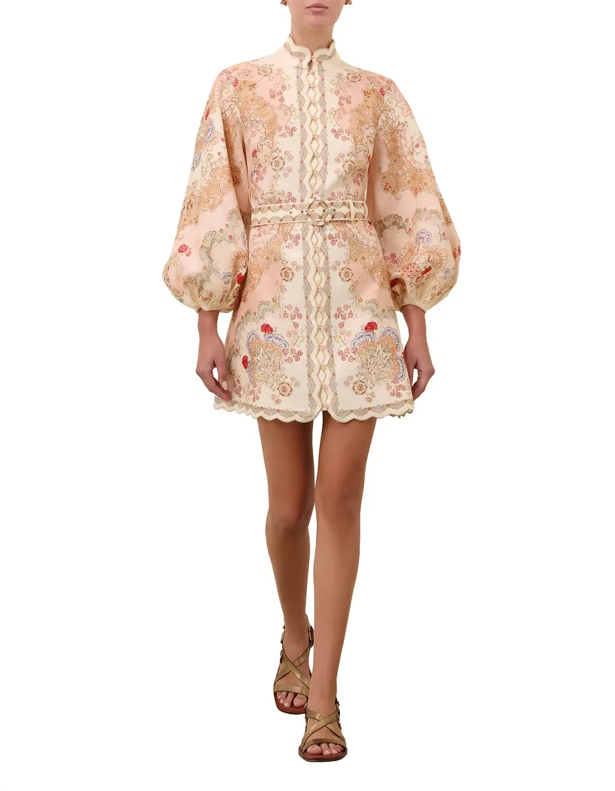ZIMMERMANN DAYLIGHT MINI DRESS SIZE 4 - Image 2