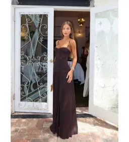 Manning Cartell Double Time Pleat Dress in Dark Chocolate Size AU4 for rent on The Volte - image 2