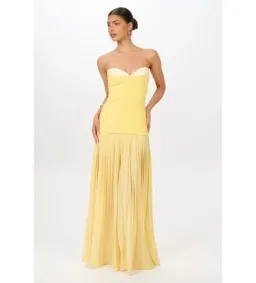 She is Olla Nicolette Dress in Canary Size XS/AU6 for rent on The Volte - image 1