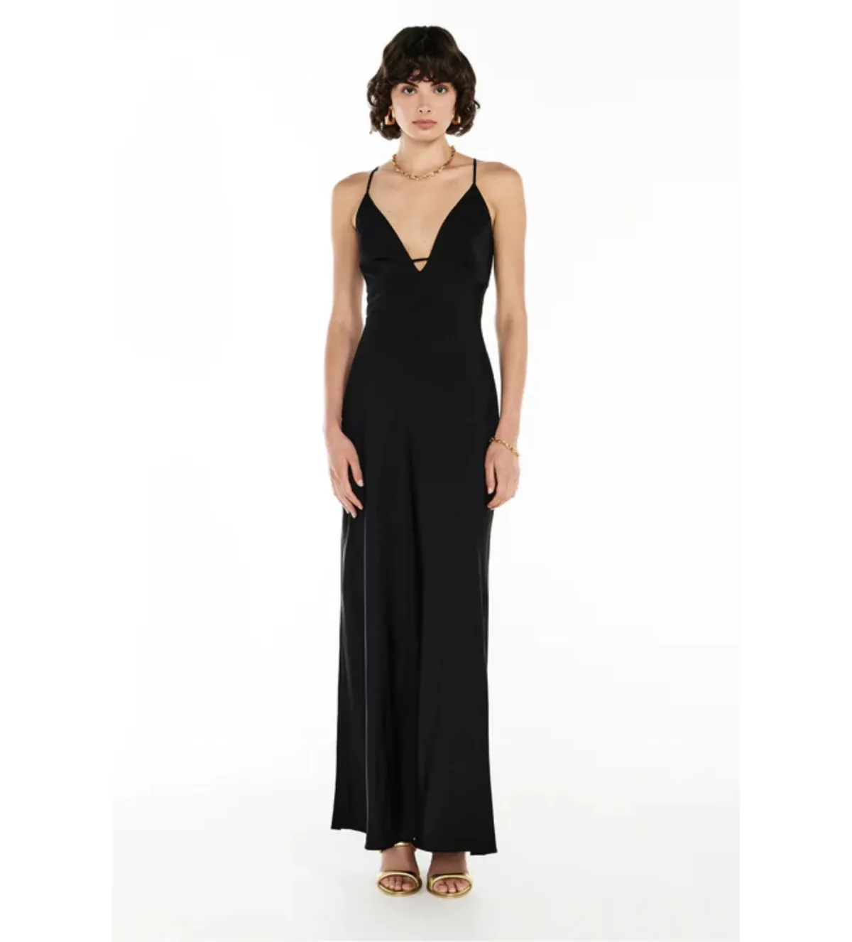 Manning Cartell Time To Shine Slip Dress in Black Size AU4 - Image 1