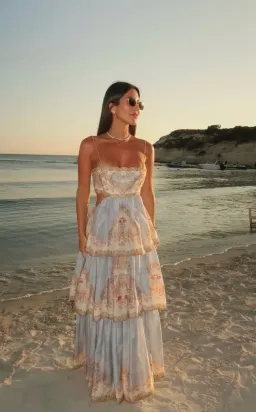 ZIMMERMANN DAYLIGHT TIERED MAXI DRESS SIZE 4 for rent on The Volte - image 1