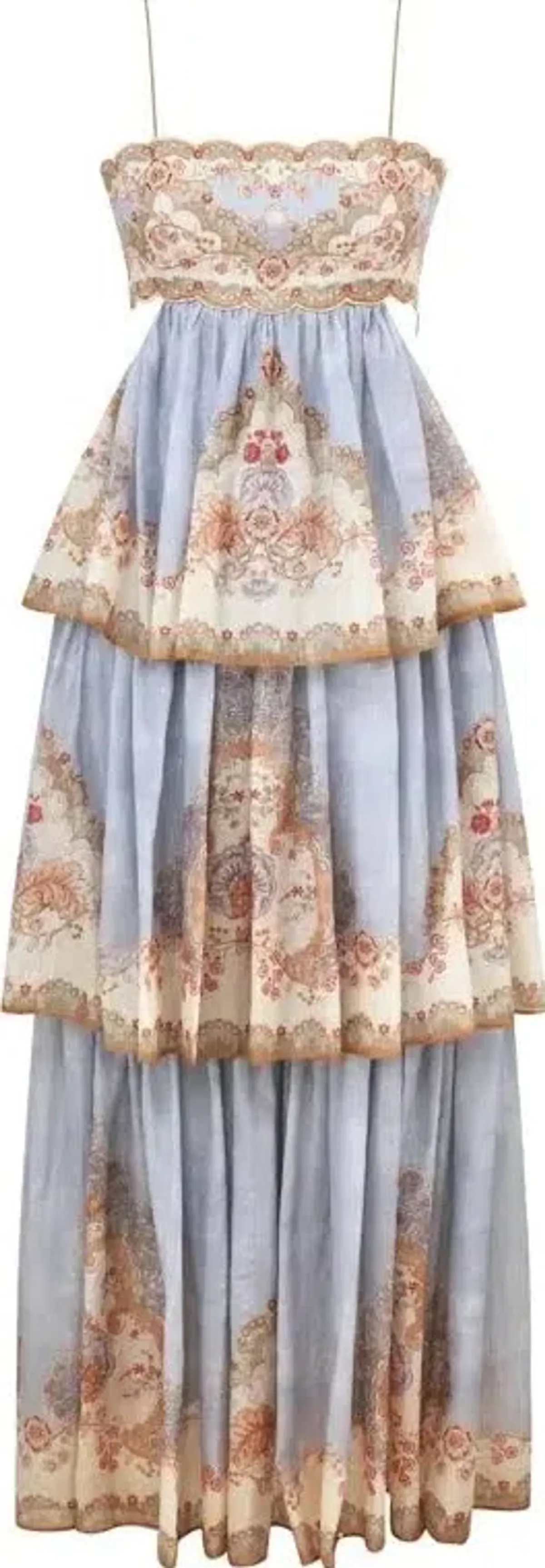 ZIMMERMANN DAYLIGHT TIERED MAXI DRESS SIZE 4 - Image 3