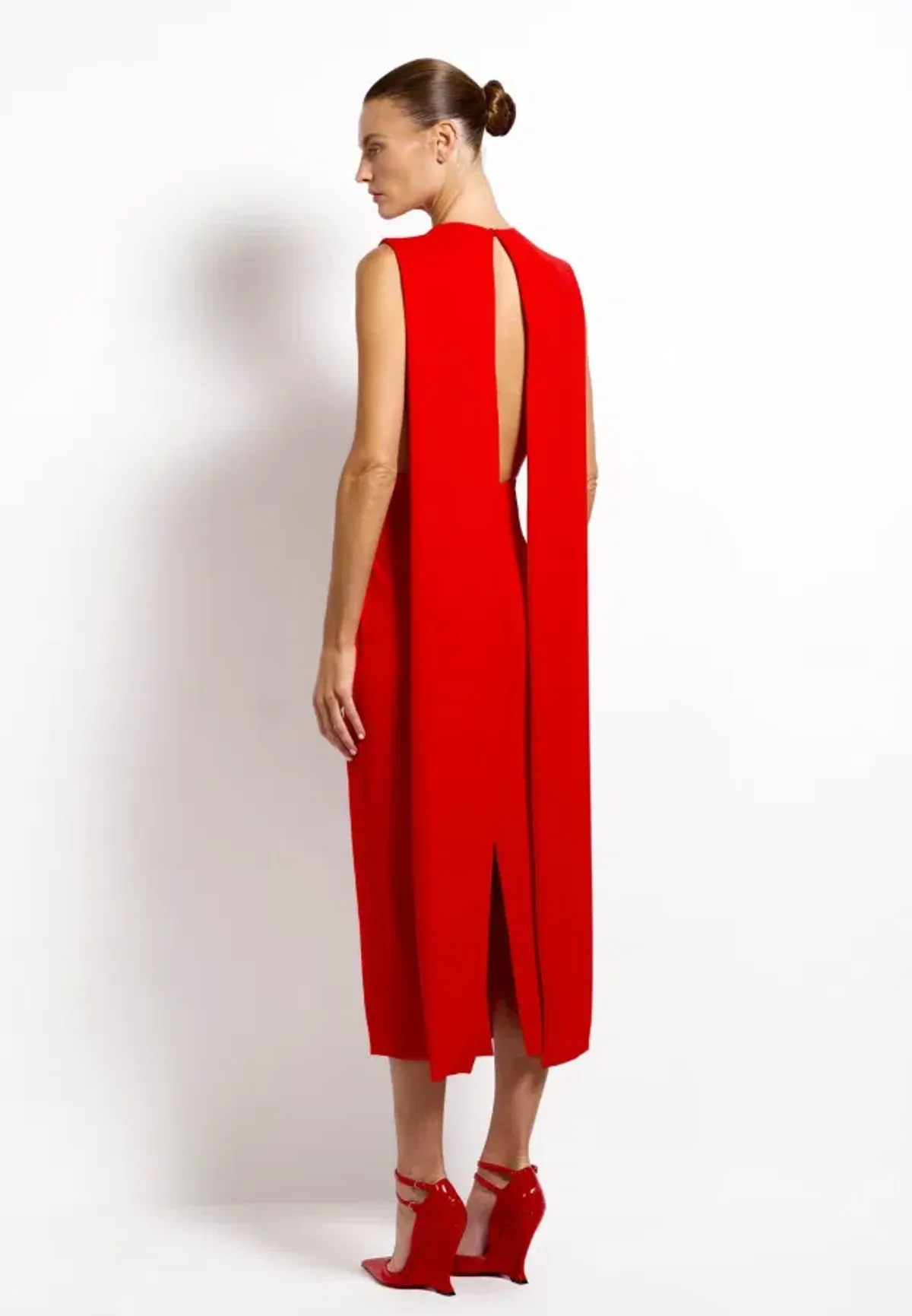 Effie Kats Kaya Midi - Cherry Red Size XS - Image 2