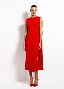Effie Kats Kaya Midi - Cherry Red Size M for rent on The Volte - image 1