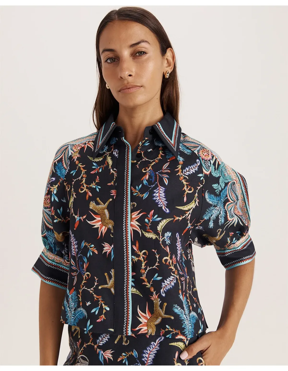 Saba Black Multi Top Size 12 AU - Image 4