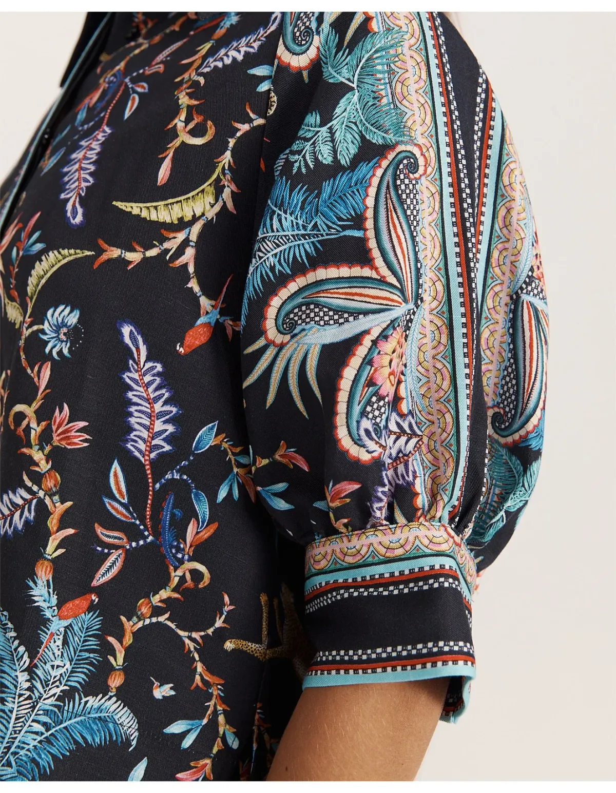 Saba Black Multi Top Size 12 AU - Image 2