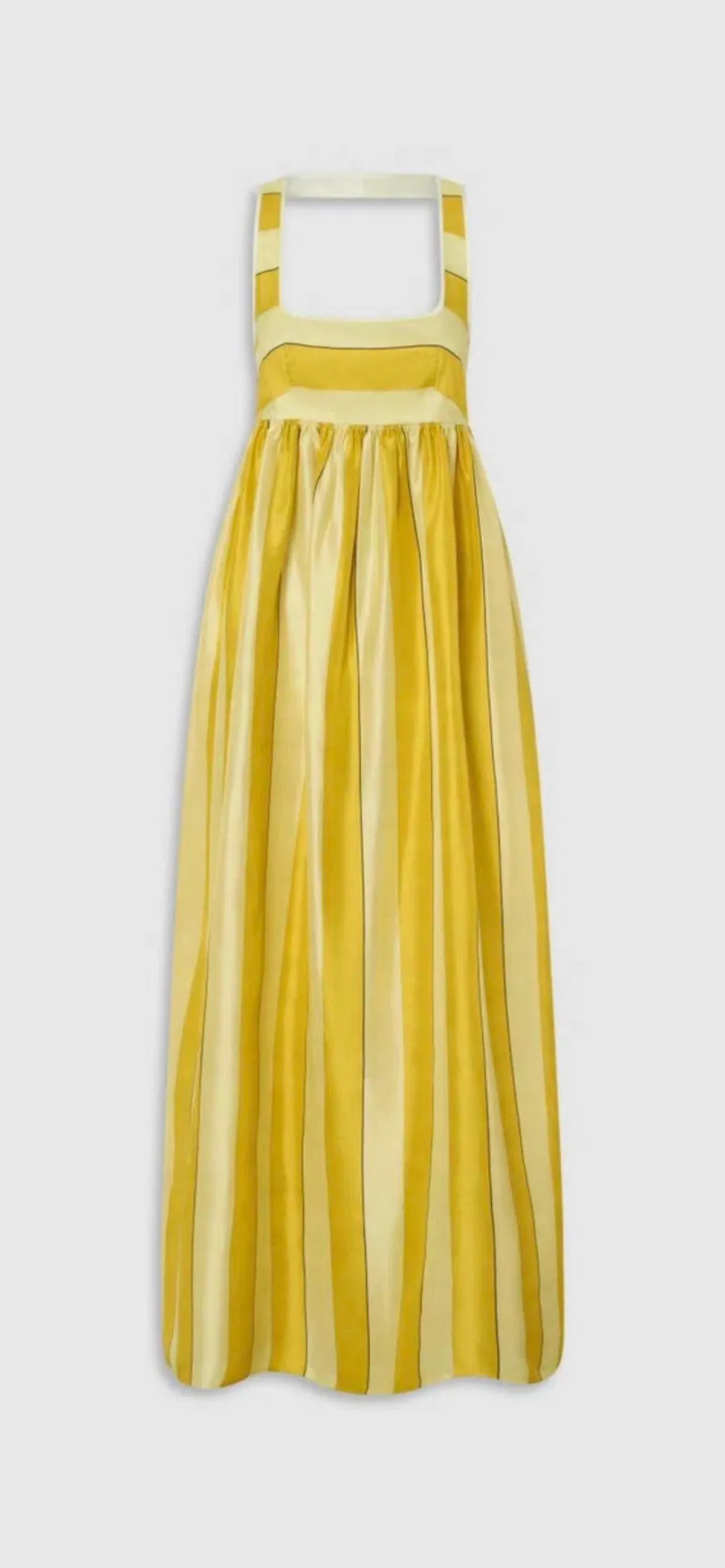 Oroton Slub Silk Stripe Sundress Size 10 - Image 2