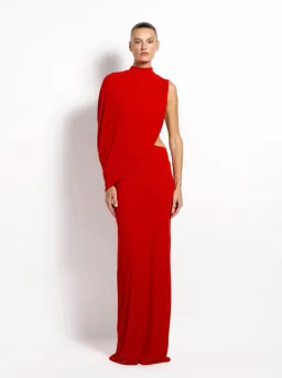 Effie Kats Aleksi Gown - Rio (red) - Size 10 for rent on The Volte - image 2