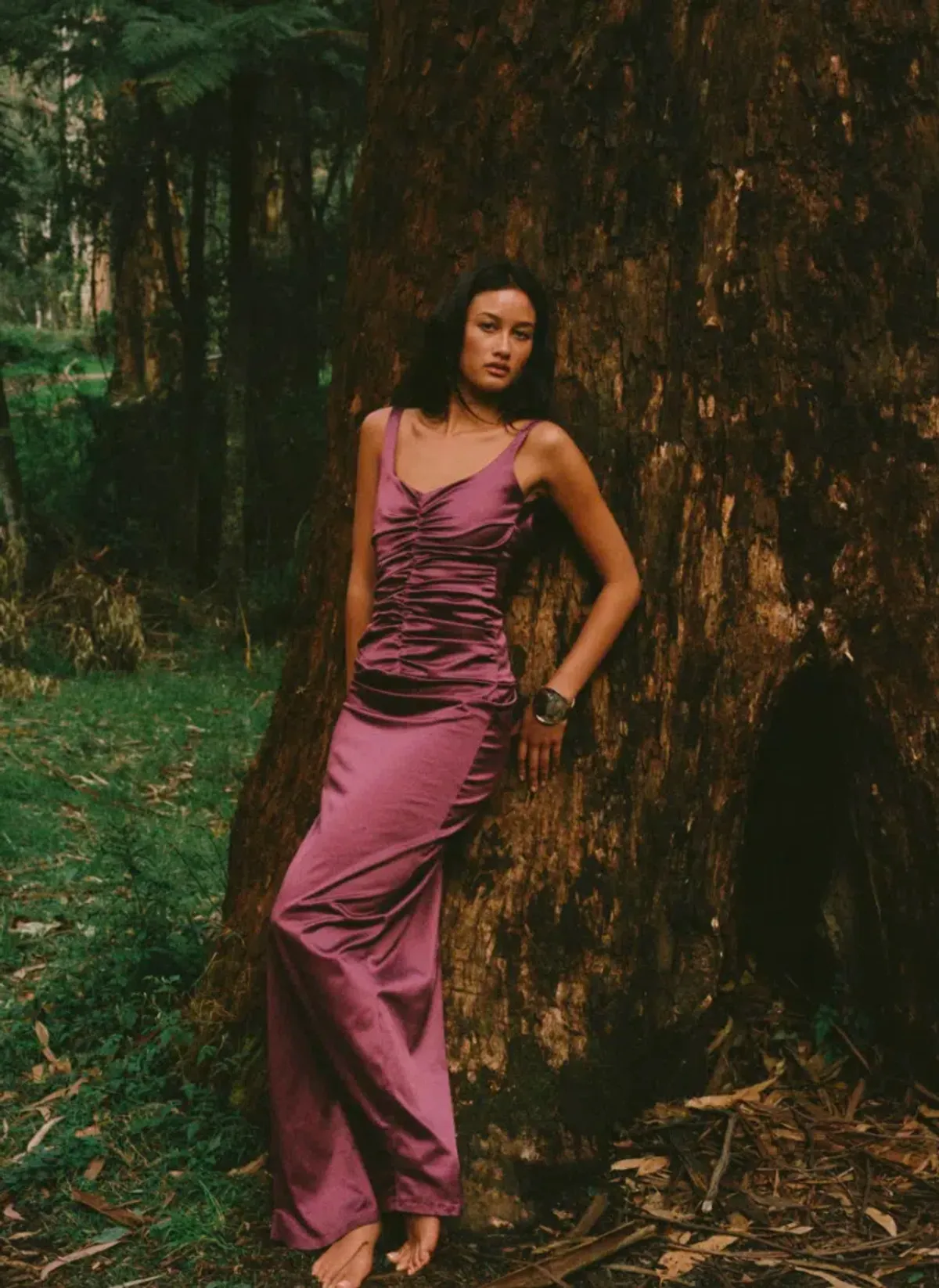 Ance Gria Atlein Gown | Plum - Image 5