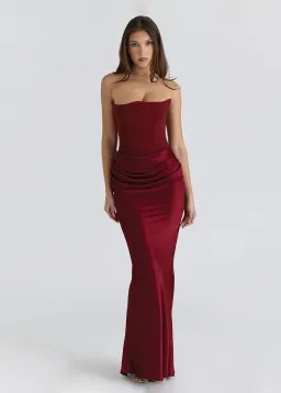 HOUSE OF CB PERSEPHONE WINE SIZE SMALL for rent on The Volte - image 2