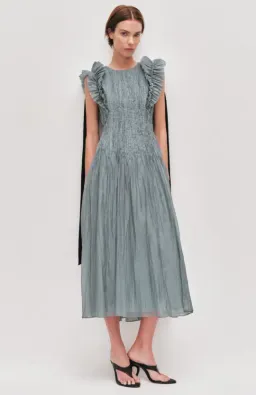 AJE Mathilde Maxi Dress Duck egg Size 6 for rent on The Volte - image 1