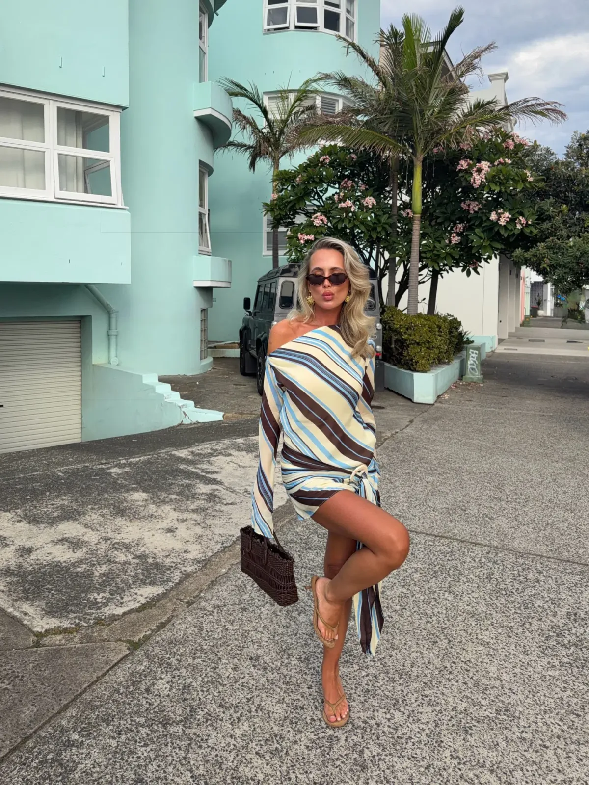 Benni Elise Mini Ocean Stripe Size 10 - Image 1