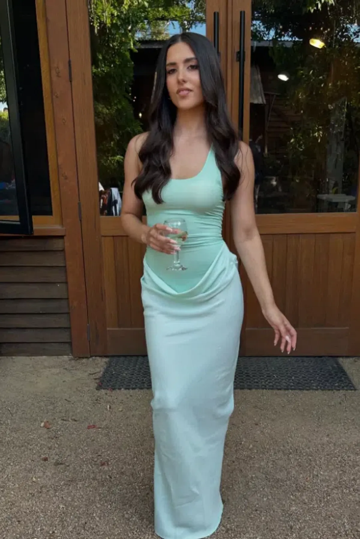 Benni Jade Maxi Dress – Bleached Aqua sz 12 - Image 4