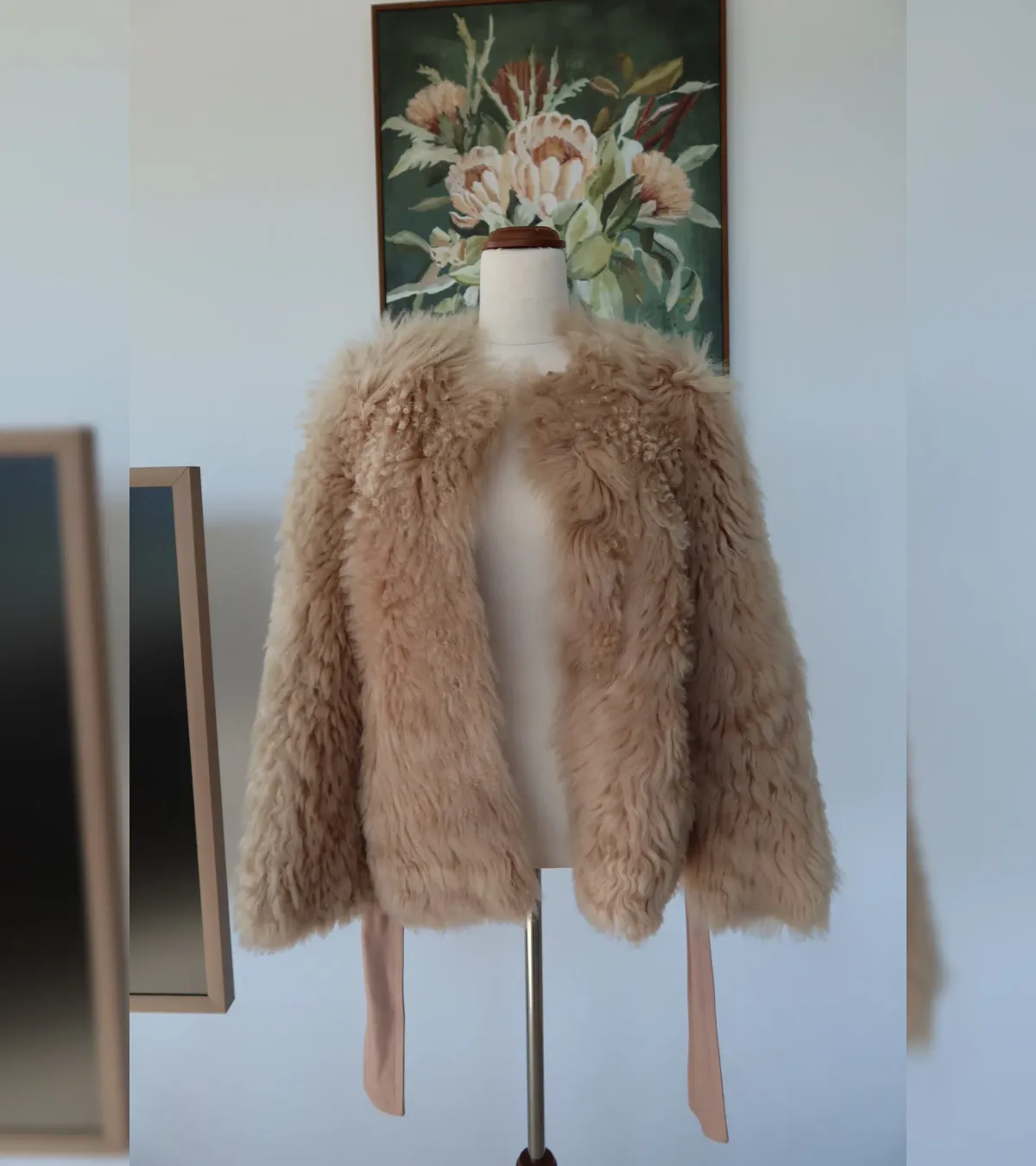 ZIMMERMANN Resistance Belted Shearling Leather Jacket - Image 1
