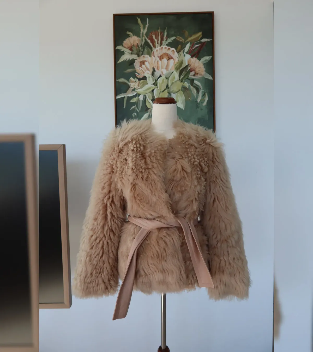 ZIMMERMANN Resistance Belted Shearling Leather Jacket - Image 6