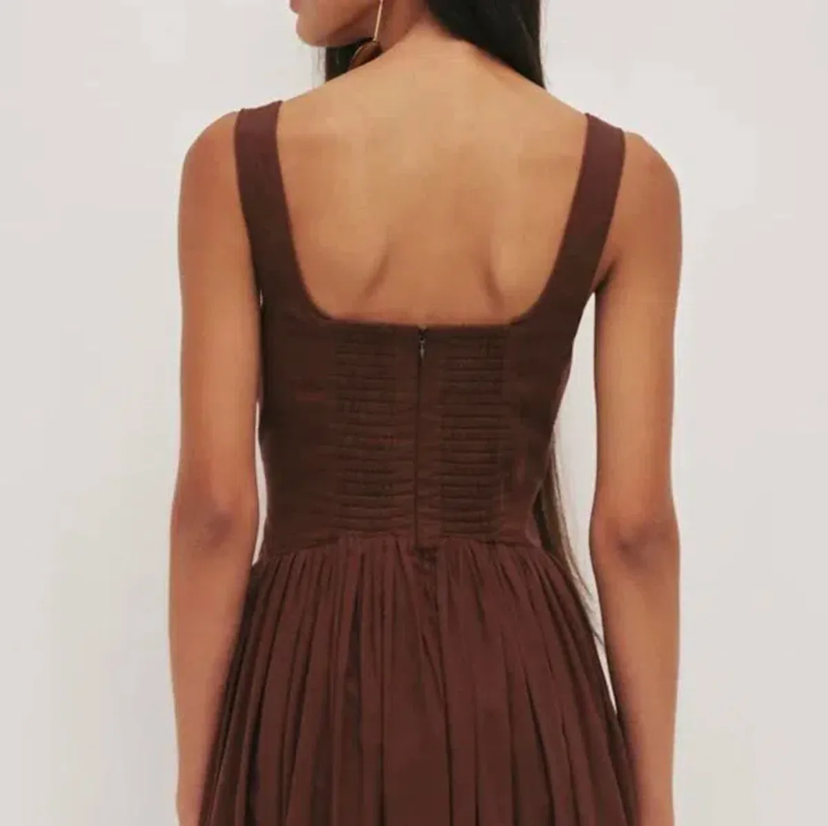 π€ New AJE Sunny Midi Dress in Chocolate Brown Size 12 AU π€ - Image 4