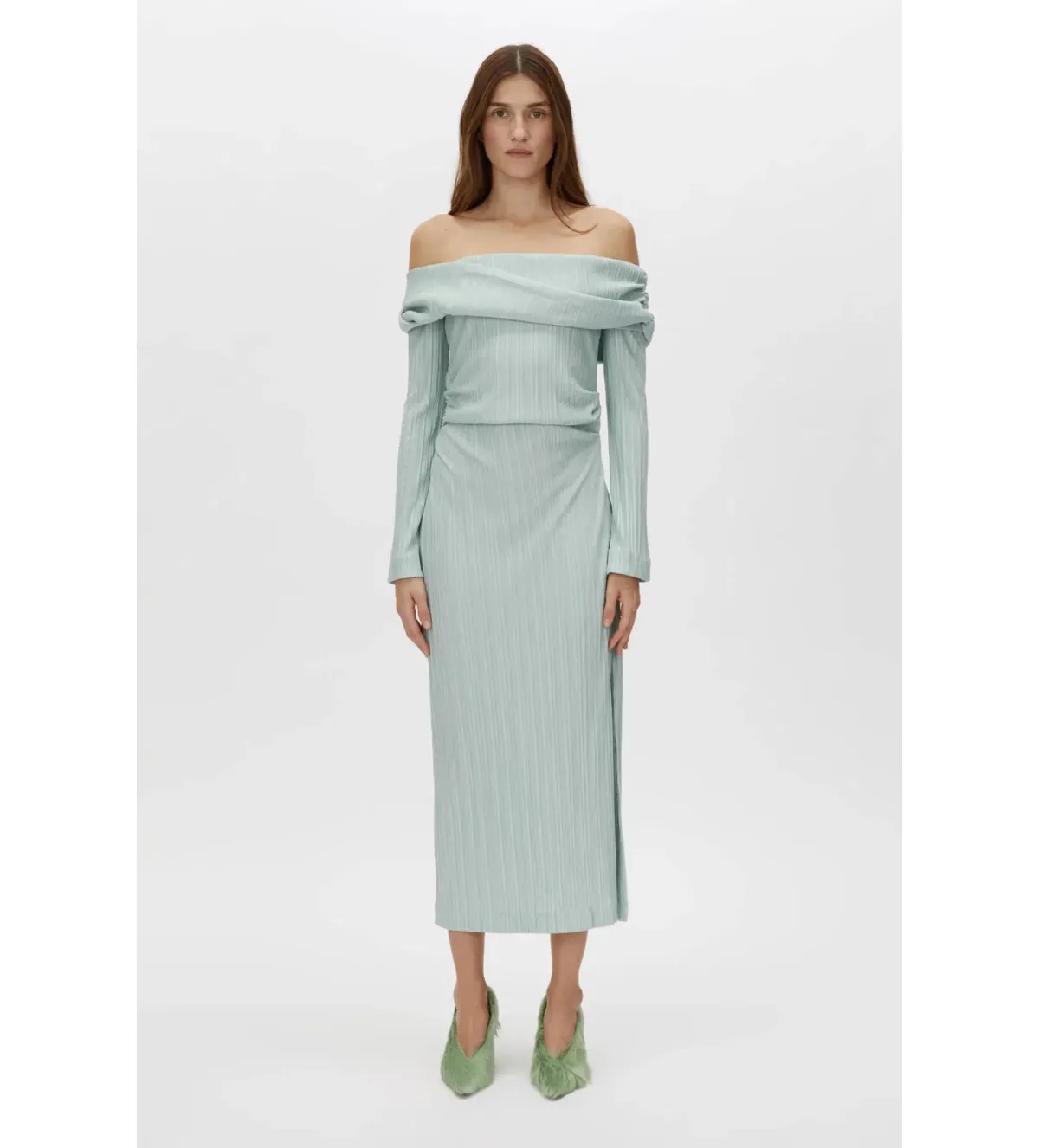 Camilla and Marc Shaw Strapless Midi Dress in Dusty Mint Size 8 - Image 2