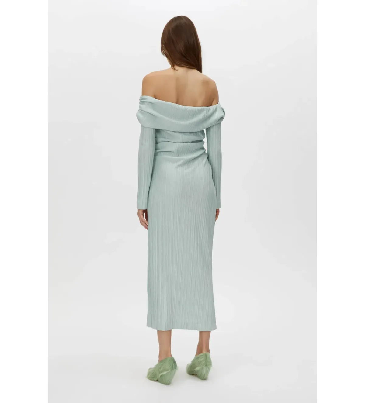 Camilla and Marc Shaw Strapless Midi Dress in Dusty Mint Size 8 - Image 4