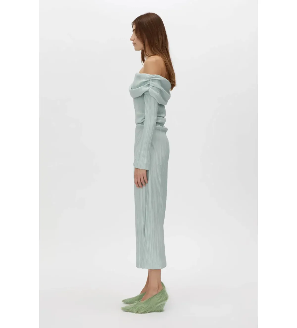 Camilla and Marc Shaw Strapless Midi Dress in Dusty Mint Size 8 - Image 3