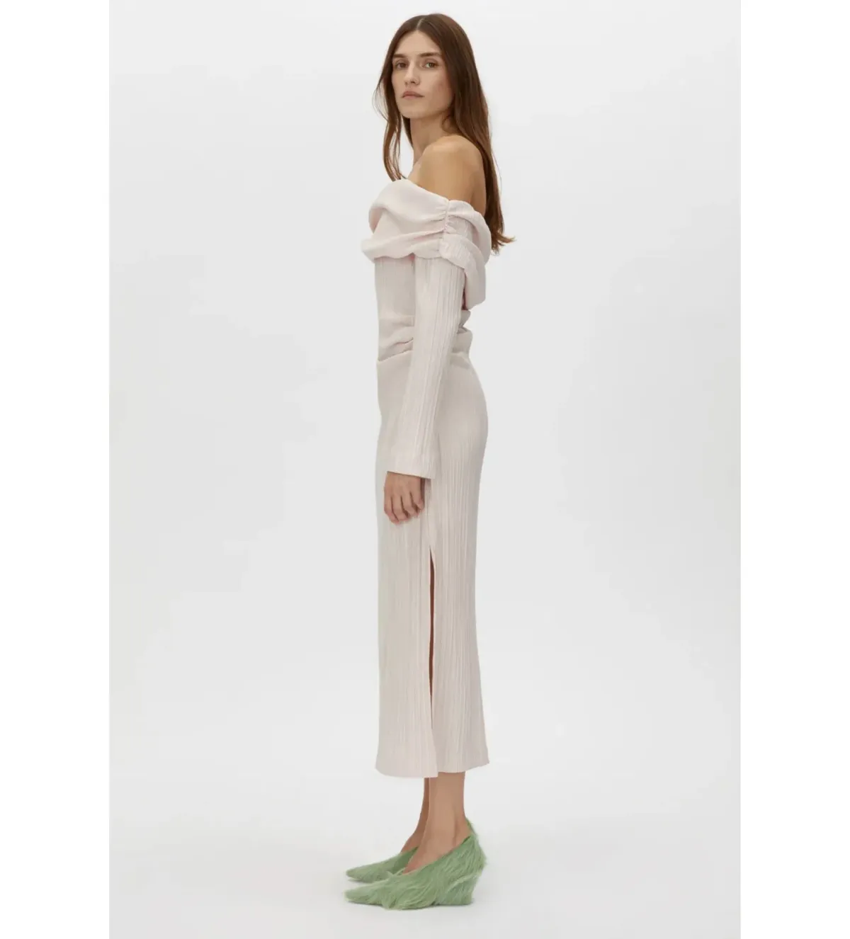 Camilla And Marc Shaw Off Shoulder Dress in Ice Pink Size AU12 - Image 2