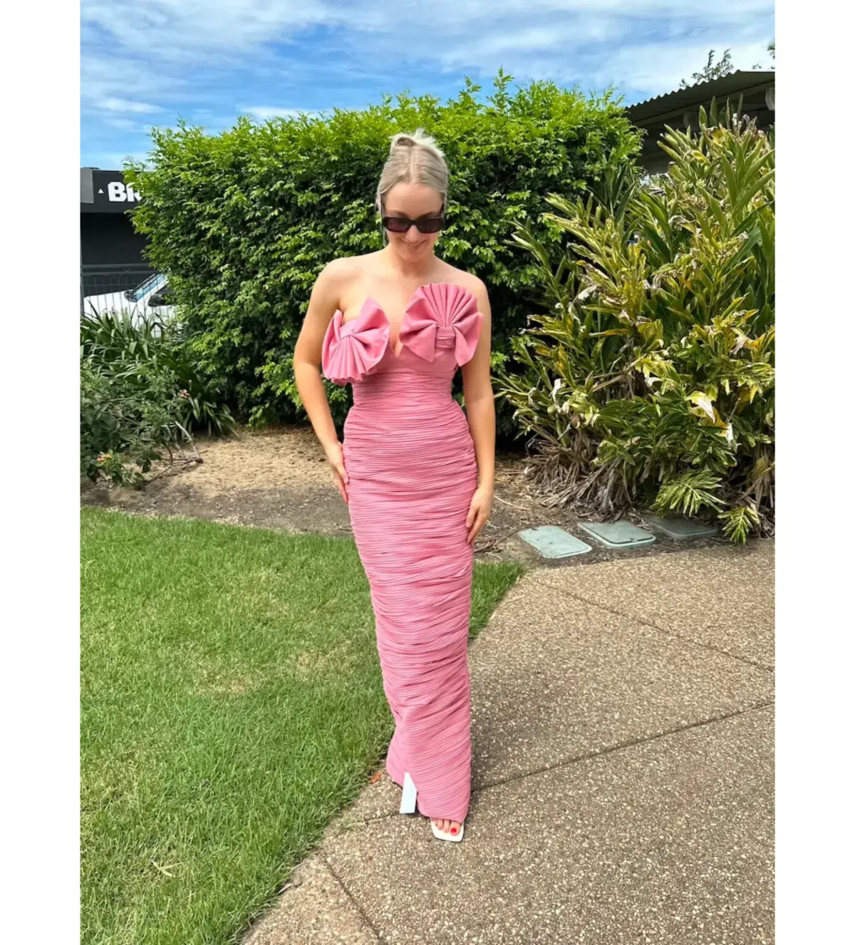 Rachel Gilbert Jensen Gown Pink Size 3/AU 12 - Image 2