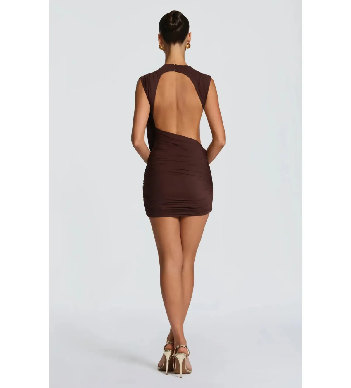Baby Boo Mireya Mini Dress Plum Brown Size XS / AU 6 - Image 3