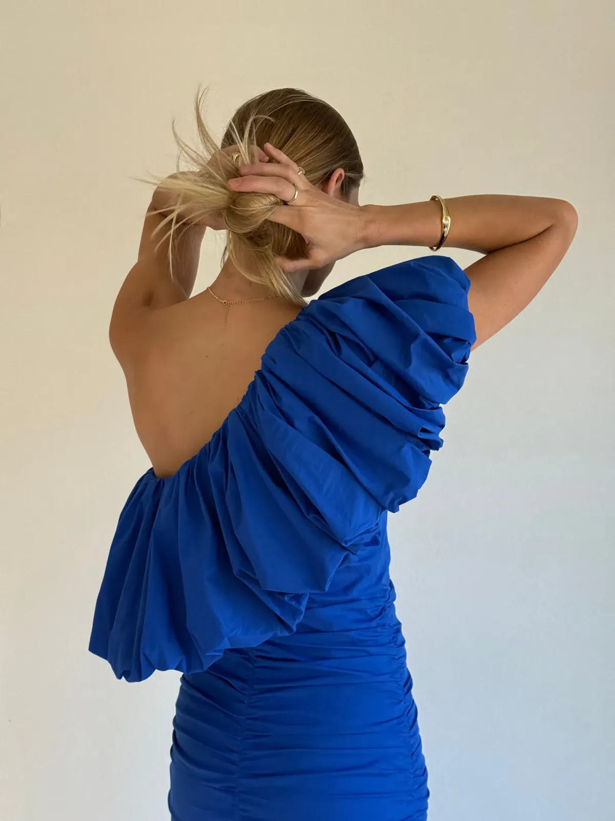 By Nicola Maya Maxi Dress Gown In Cobalt | Size AU 6 - Image 4