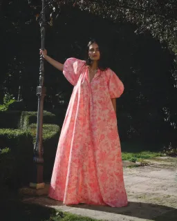 Morton Mac Lucia Dress Blush Rose One Size/ Petite Length for rent on The Volte - image 2