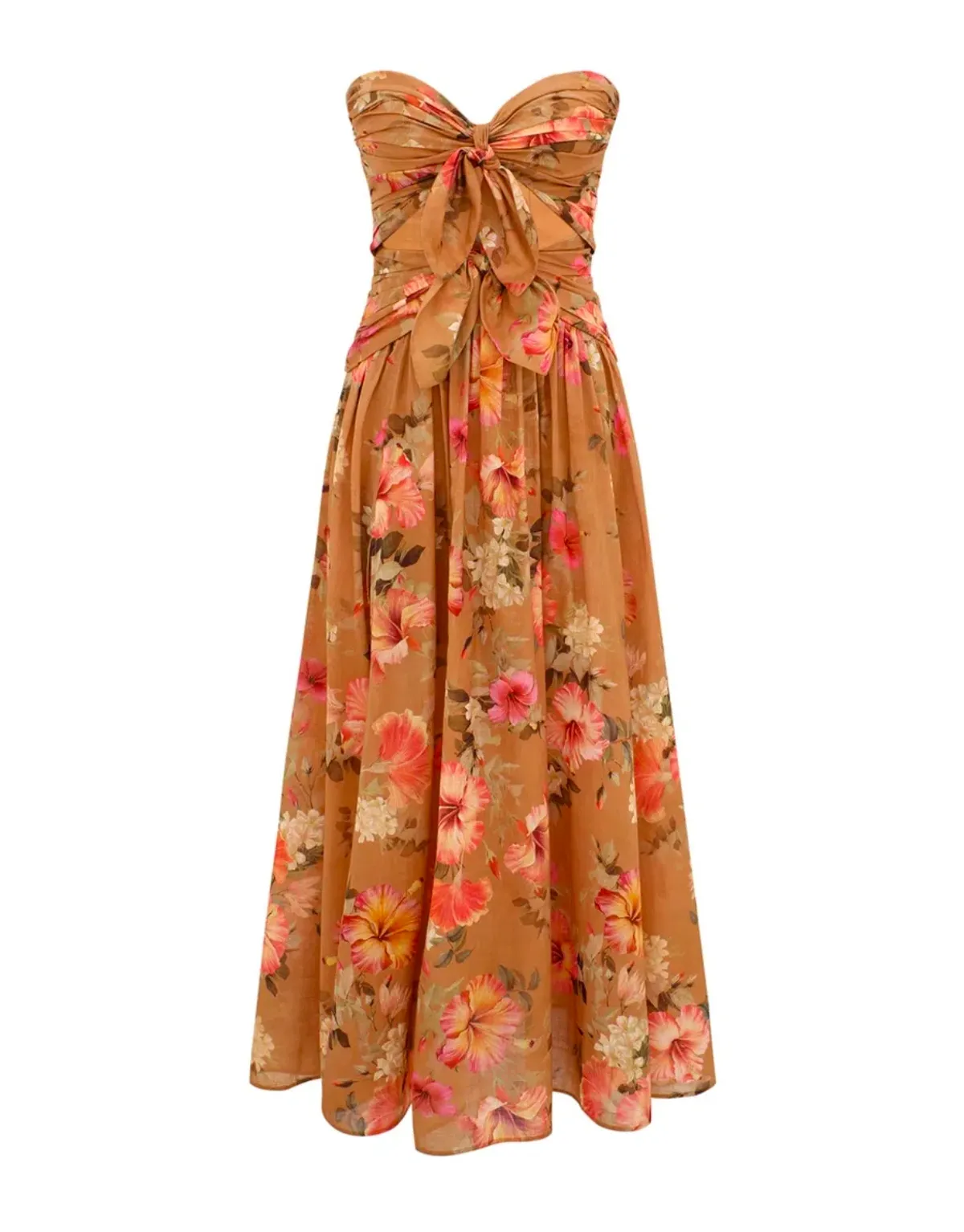 Zimmermann Mahon Tie Front Midi Dress Size 1/10 - Image 1