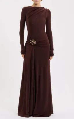 Rebecca Vallance Hazine Long Sleeve Maxi Dress Size 6 for rent on The Volte - image 1